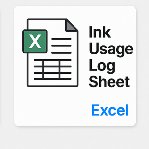 Ink Usage Log Sheet (Excel)