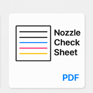 Nozzle Check Sheet (PDF)