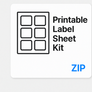 Printable Label Sheet Kit (ZIP)